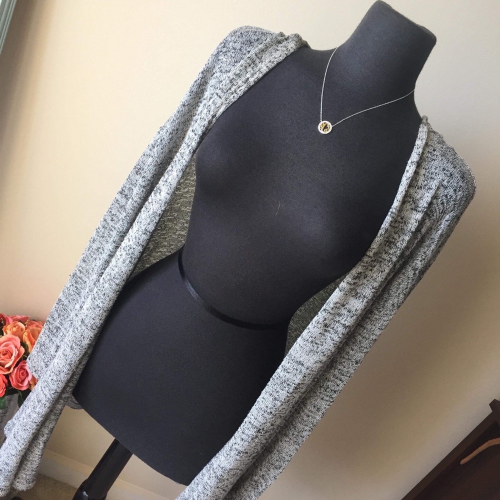 Black & White Speckled Cardigan Size Large